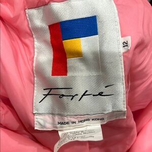 Forte vintage ski!! Women's Pink Ski pants with suspenders size 12